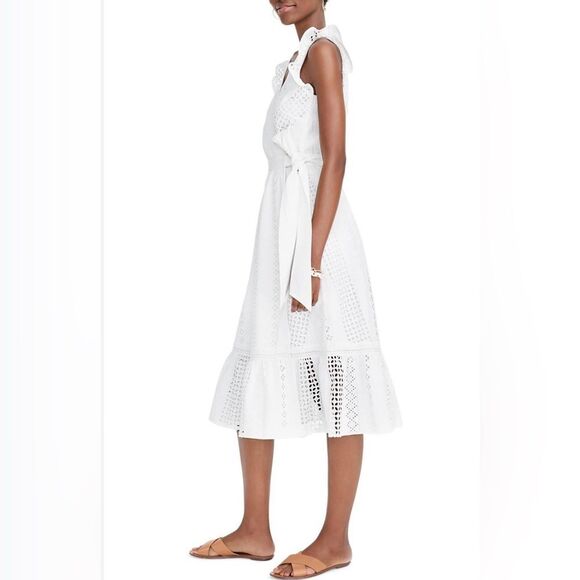 J Crew Eyelet Wrap Dress - Picture 2 of 13